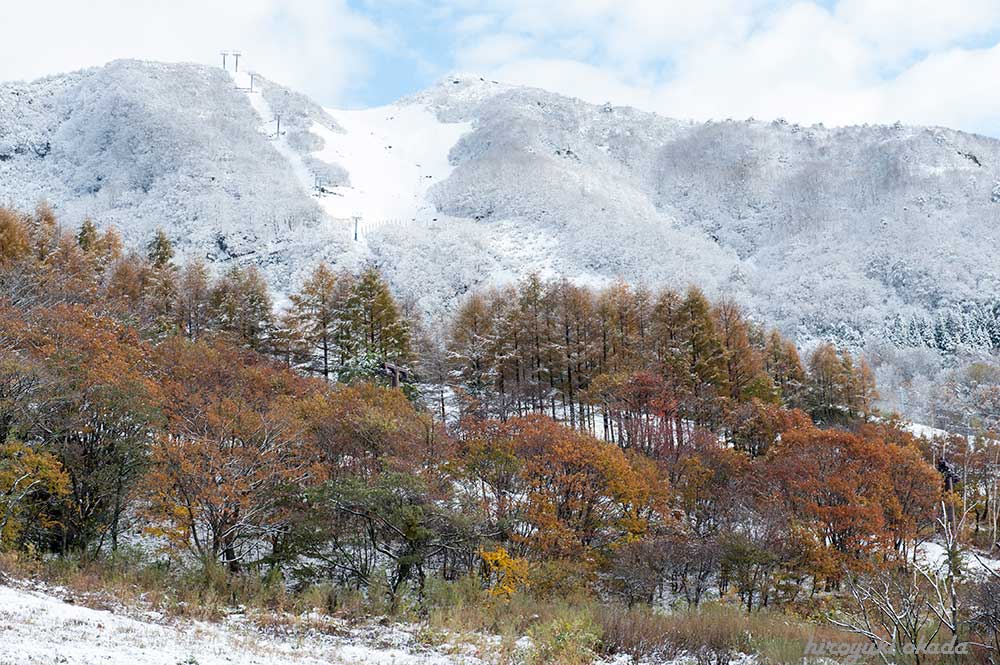 高丸山の初雪